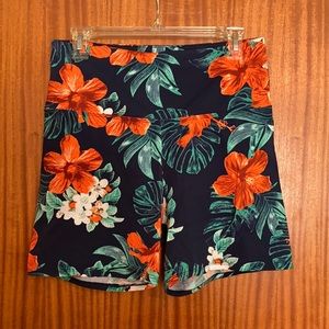 Victoria's Secret Pink Hawaiian Yoga Shorts NWOT